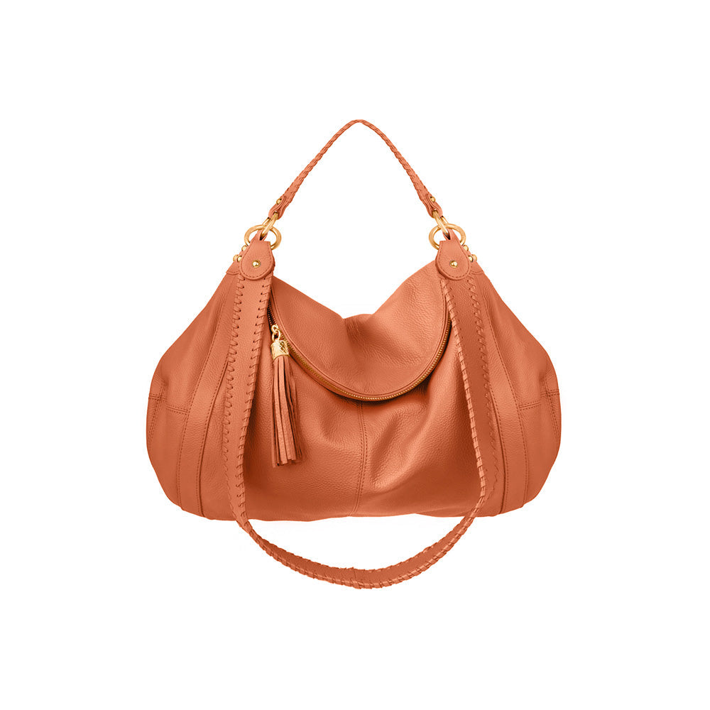 Onna Ehrlich Rachel cognac leather shoulder bag